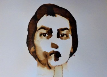 Картина под названием "Isabelle Adjani Pos…" - Joany Régibier, Подлинное произведение искусства, Акварель