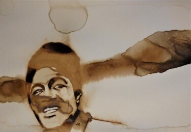 Peinture intitulée "James Brown Prisone…" par Joany Régibier, Œuvre d'art originale, Aquarelle