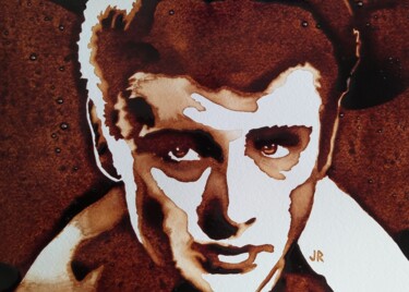 Картина под названием "Johnny Hallyday - R…" - Joany Régibier, Подлинное произведение искусства, Акварель
