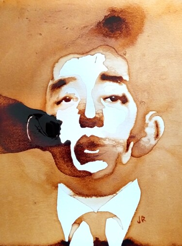 Painting titled "Serge Gainsbourg -…" by Joany Régibier, Original Artwork, Watercolor