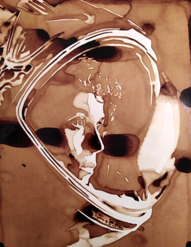Schilderij getiteld "Sigourney Weaver -…" door Joany Régibier, Origineel Kunstwerk, Aquarel