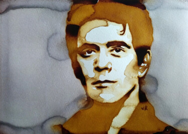 Painting titled "Lou Reed - Walk on…" by Joany Régibier, Original Artwork, Watercolor