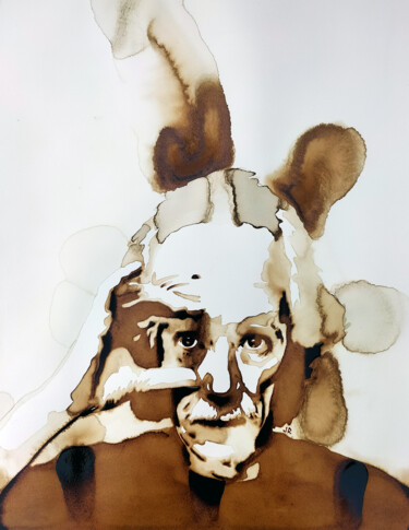 Картина под названием "John Carpenter" - Joany Régibier, Подлинное произведение искусства, Акварель