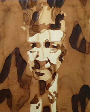 Painting titled "David  Lynch (2011)" by Joany Régibier, Original Artwork