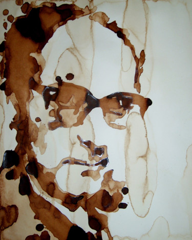 Painting titled "Jean-Luc Godart" by Joany Régibier, Original Artwork