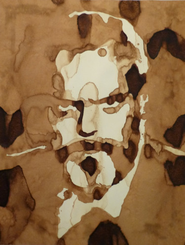 Malerei mit dem Titel "Orson Welles (2011)" von Joany Régibier, Original-Kunstwerk
