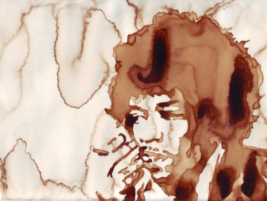 Painting titled "Jimi Hendrix" by Joany Régibier, Original Artwork