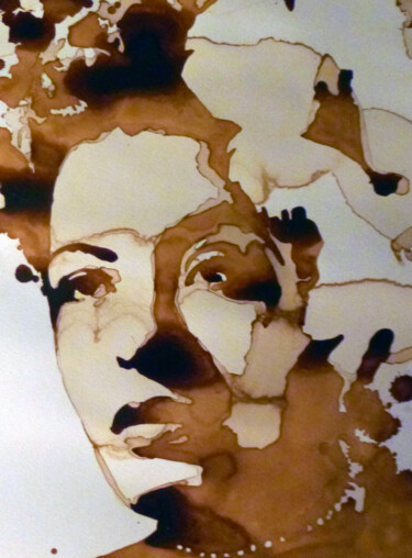 Pittura intitolato "Billie Holiday (201…" da Joany Régibier, Opera d'arte originale, Acquarello