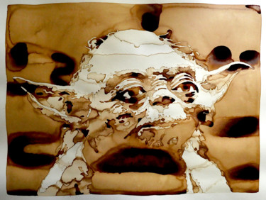 Painting titled "Yoda - Star wars (2…" by Joany Régibier, Original Artwork