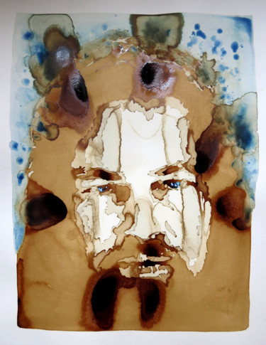 Painting titled "The revenant - Hugh…" by Joany Régibier, Original Artwork, Watercolor