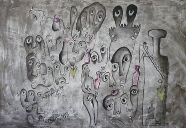 Картина под названием "agri#3" - Joao Amilcar Torres Correia, Подлинное произведение искусства, Пастель
