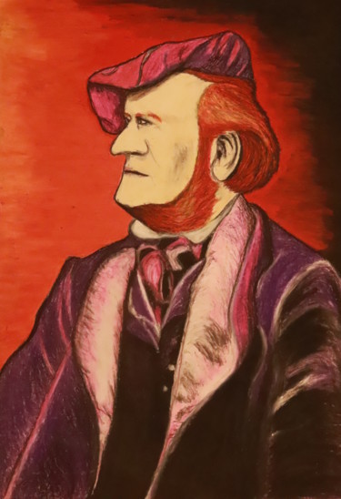 Картина под названием "Wagner" - João Bernardo, Подлинное произведение искусства, Масло