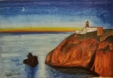 Desenho intitulada "Serenidade Vicentina" por João Bernardo, Obras de arte originais, Pastel