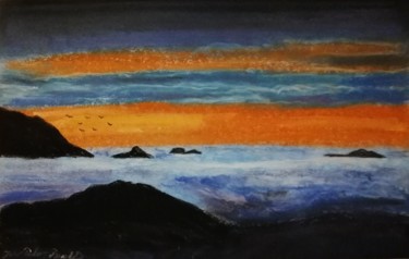 Desenho intitulada "Acima das Nuvens" por João Bernardo, Obras de arte originais, Pastel