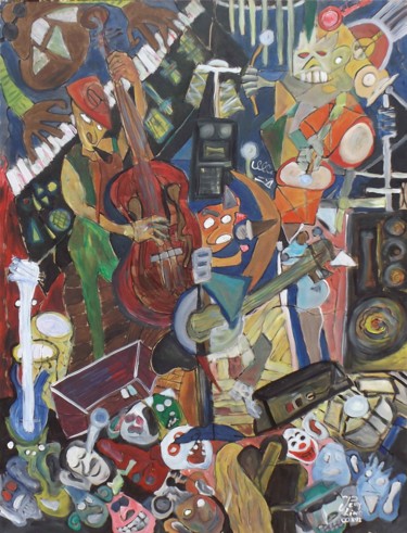 Painting titled "concerto.jpg" by João Pery De Lind, Original Artwork, Acrylic