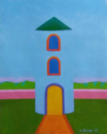 Painting titled "a-torre.jpg" by João Callado, Original Artwork, Acrylic