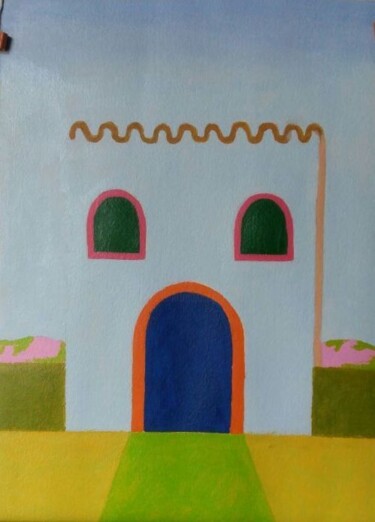 Painting titled "A Casa (The House)" by João Callado, Original Artwork, Acrylic