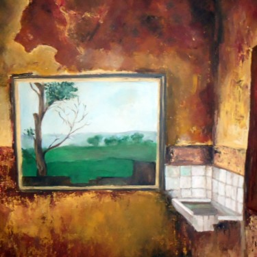 Pintura titulada "Casa infetada" por Joao Soares, Obra de arte original, Acrílico