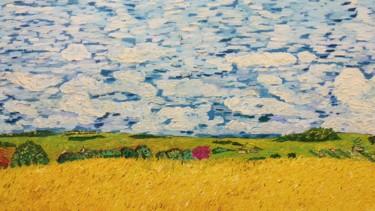Painting titled "Wheat Field - Camba…" by João Miranda, Original Artwork, Oil