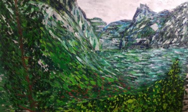 Pittura intitolato "Yosemite national p…" da João Miranda, Opera d'arte originale, Olio