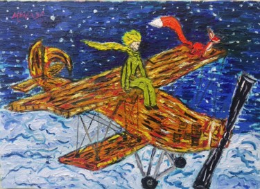 Peinture intitulée "The Little Prince…" par João Miranda, Œuvre d'art originale, Huile