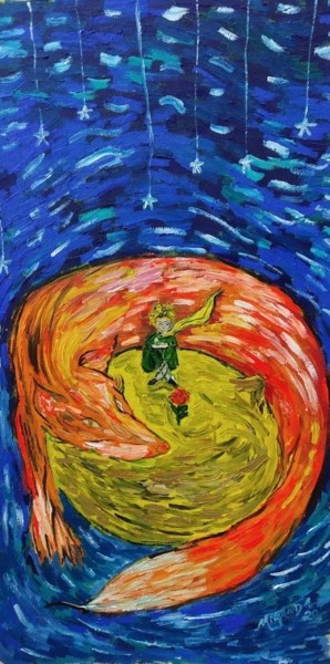 Malerei mit dem Titel "the little prince -…" von João Miranda, Original-Kunstwerk, Öl