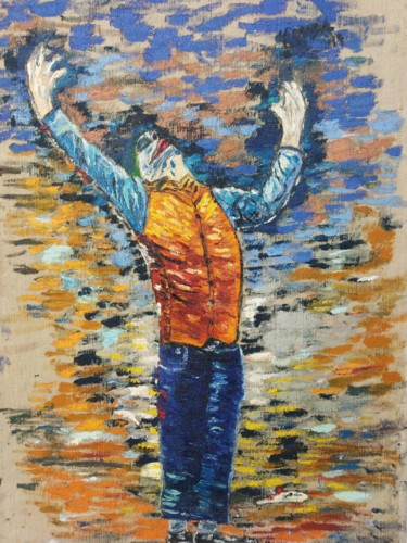 Pittura intitolato "Joker" da João Miranda, Opera d'arte originale, Olio