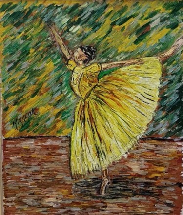 Peinture intitulée "the ballet dancer k…" par João Miranda, Œuvre d'art originale, Huile