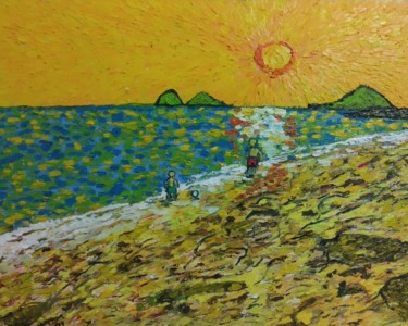 Pittura intitolato "Grains of Sand" da João Miranda, Opera d'arte originale, Olio