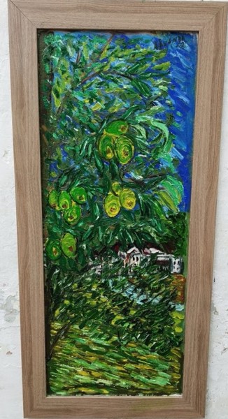 Painting titled "Pear Tree" by João Miranda, Original Artwork, Oil