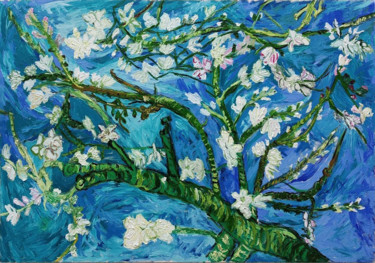 Pintura titulada "Almond Blossom afte…" por João Miranda, Obra de arte original, Oleo