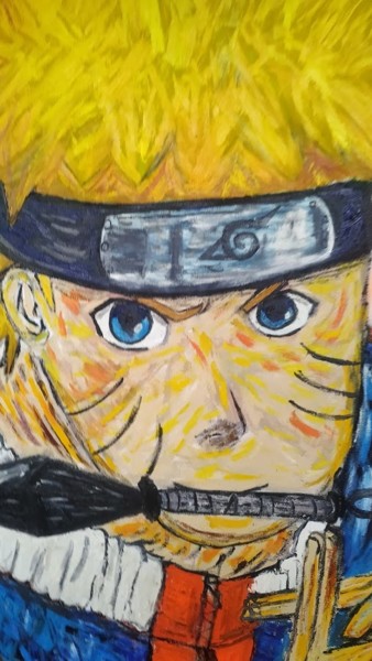 Pintura titulada "Naruto version 2" por João Miranda, Obra de arte original, Oleo