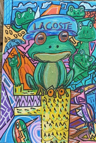 Malerei mit dem Titel "Coco la coste" von João Miranda, Original-Kunstwerk, Acryl