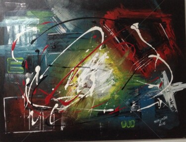 Painting titled "Pensamento" by João Paulo Morgado, Original Artwork, Acrylic