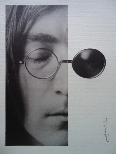 Collagen mit dem Titel "John Lennon" von João Videira Santos, Original-Kunstwerk, Collagen