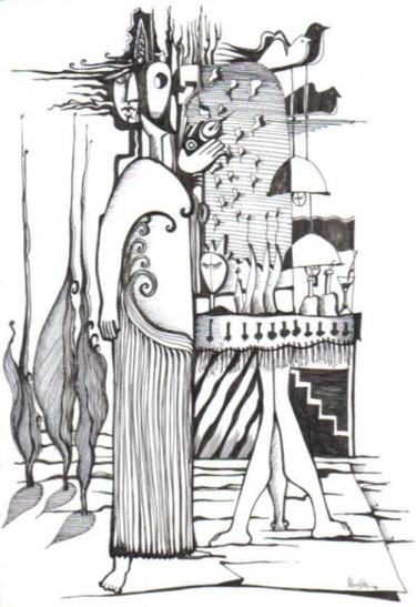 Drawing titled "desenho,surreal,p 5" by João Beja, Original Artwork