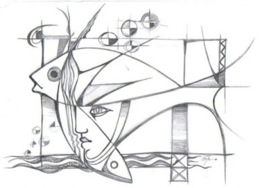 Desenho intitulada "desenho,p1" por João Beja, Obras de arte originais
