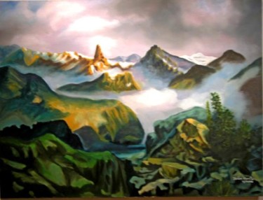 Painting titled "Paisagem campestre" by Joao Garcia, Original Artwork
