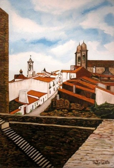 Painting titled "Castelo de Monsaraz" by Joao Garcia, Original Artwork