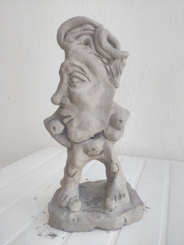 Скульптура под названием "Sculpture woman por…" - Joaquín A. Sales, Подлинное произведение искусства, Керамика