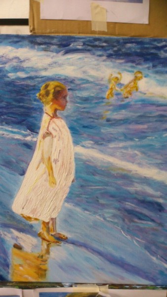 Painting titled "No le digan nada a…" by Joaquín Palacio, Original Artwork