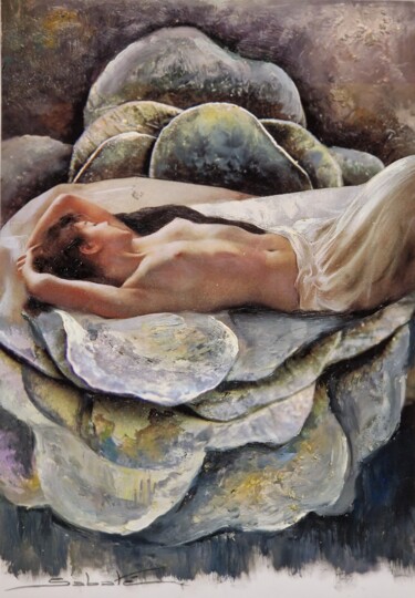 Pintura intitulada "Soñando" por Joaquin Sabaté Casanova (Quimet Sabaté Casanova), Obras de arte originais, Pintura digital