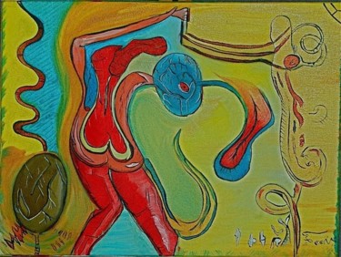 Painting titled "Nascimento do Desejo" by Jobert, Original Artwork
