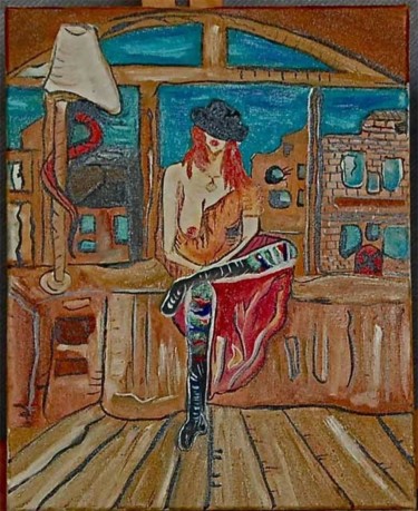 Pintura intitulada "NuriaGala" por Jobert, Obras de arte originais