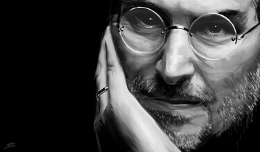 Arte digital titulada "Jobs" por Jocelyn Bouget (crealab), Obra de arte original, Pintura Digital