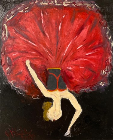 Painting titled "Her Final Pose" by Jocelyn Blain, Original Artwork, Oil