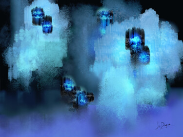 Digital Arts titled "Affinités -" by Jocelyne Dupuis (Jo Dupuis), Original Artwork, 2D Digital Work Mounted on Plexiglass