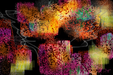 Digitale Kunst mit dem Titel "Changer d'eSpace" von Jocelyne Dupuis (Jo Dupuis), Original-Kunstwerk, Digitale Malerei Auf Pl…