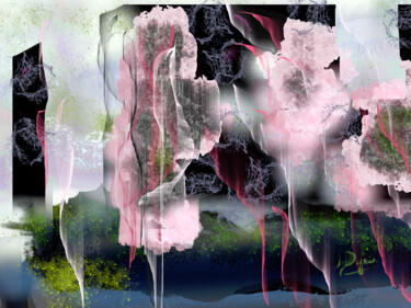 Digitale Kunst mit dem Titel ""Voyage intemporel"" von Jocelyne Dupuis (Jo Dupuis), Original-Kunstwerk, Digitale Malerei Auf…