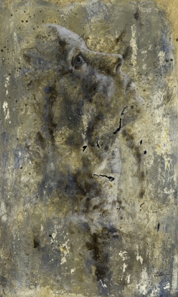 Pintura intitulada "Ascension" por Jocelyne Bellemare, Obras de arte originais, Óleo